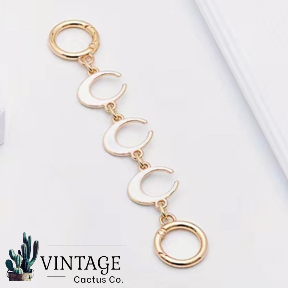 New!  “C” Inspired Extension Chain For Shoulder Bag/handbag. (White)